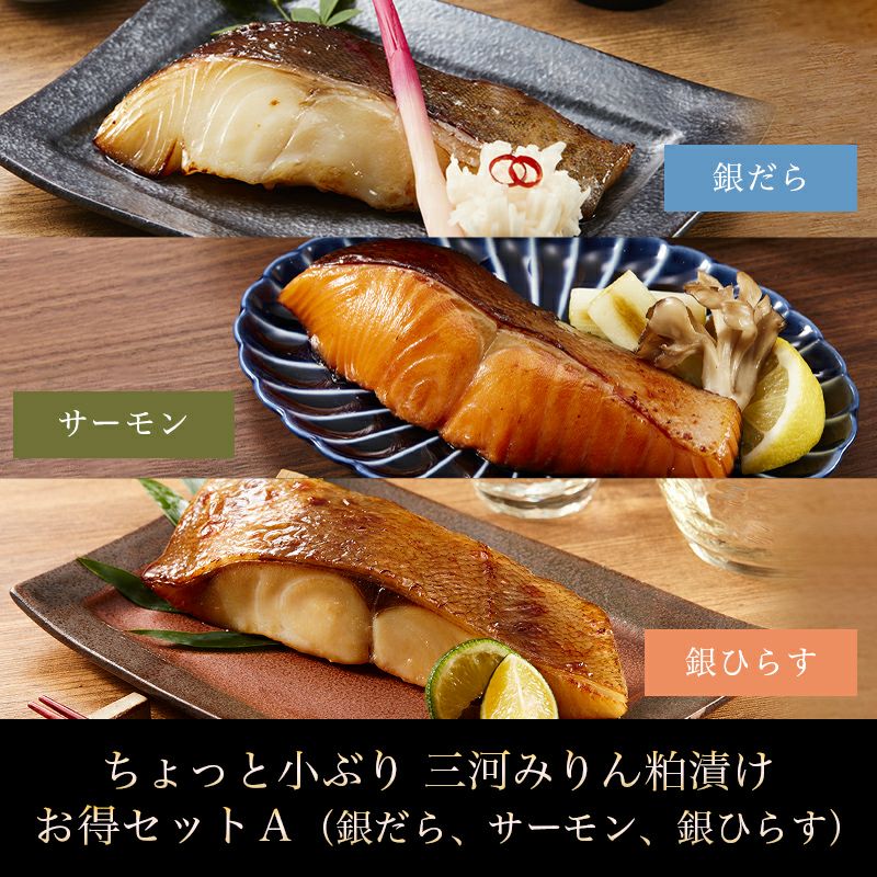 【ちょっと小ぶり】三河みりん粕漬けお得セット
