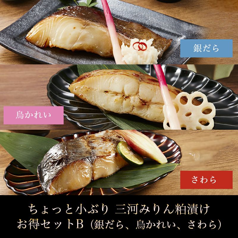 【ちょっと小ぶり】三河みりん粕漬けお得セット